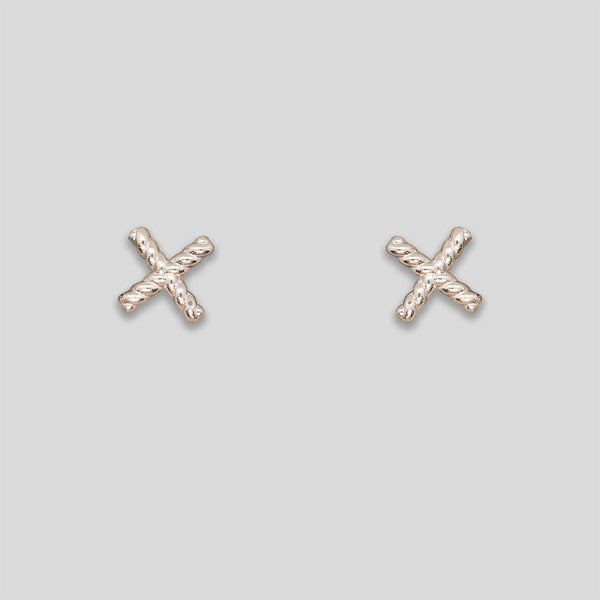 Coo Coo: Twisted X Studs - Silver