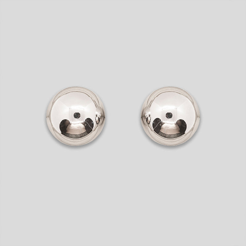 Coo Coo: Coo Coo: XL Ball Studs - Silver