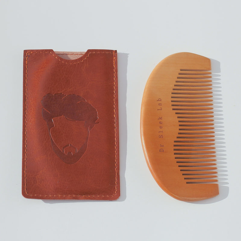 Dr Sleek Lab: Handmade Wooden Beard Comb