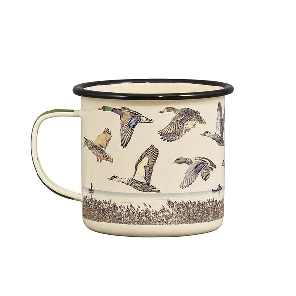 Gentlemens Hardware: Enamel Mug - Lake & Ducks 17 fl.oz / 500 ml