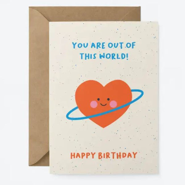 Graphic Factory: Birthday Card - Happy Birthday - You Are Out Of This World