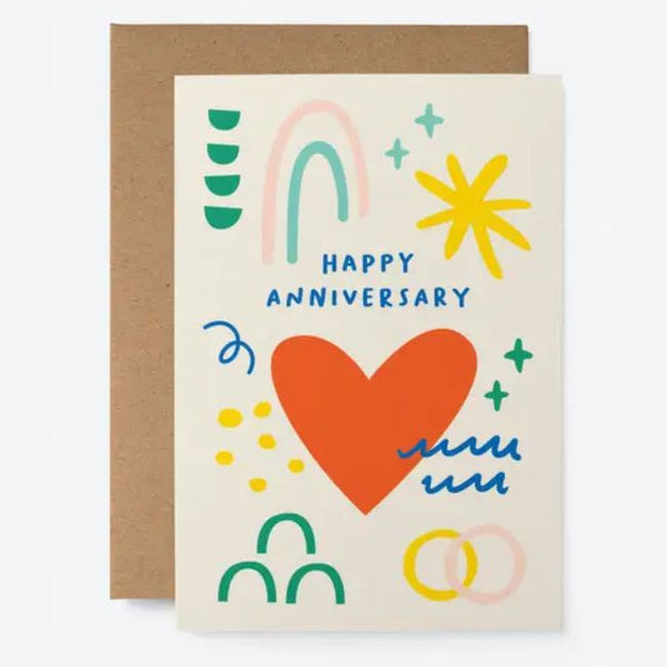 Graphic Factory: Greeting Card - Happy Anniversary Heart