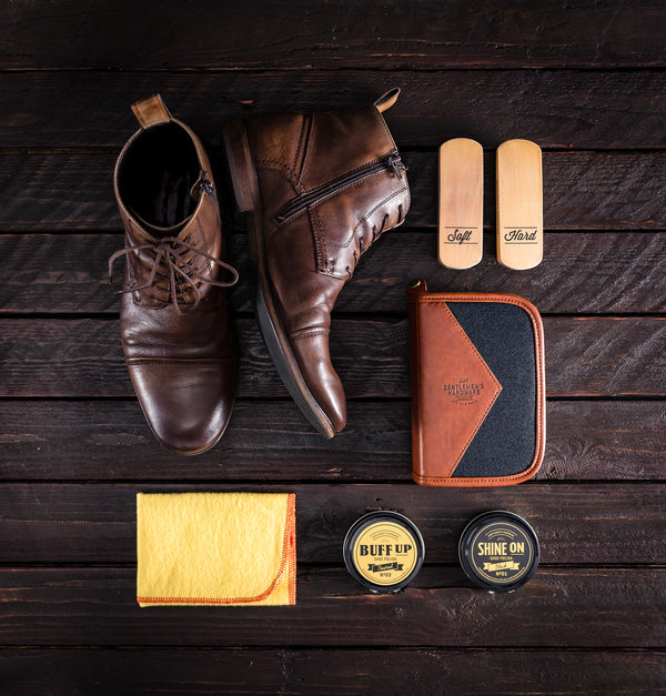 Gentlemen's Hardware: BUFF AND SHINE - Shoe Polish Kit