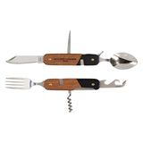 Gentlemens Hardware: Food For Thought - Camping Cutlery Tool (Wooden Handles)