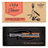 Gentlemens Hardware: Food For Thought - Camping Cutlery Tool (Wooden Handles)