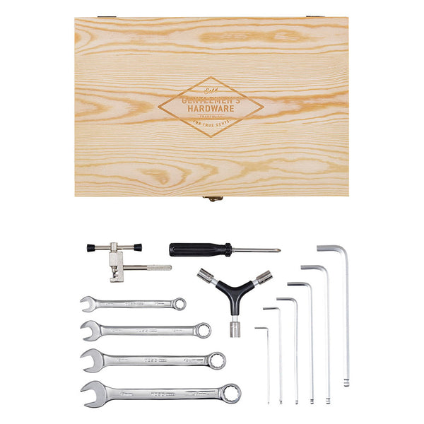 Gentlemens Hardware: Bicycle Tool Kit In Wooden Box