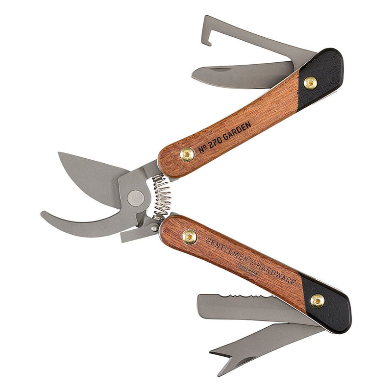 Gentlemens Hardware: 6-in-1 Garden Multi-Tool (Wooden Handles)