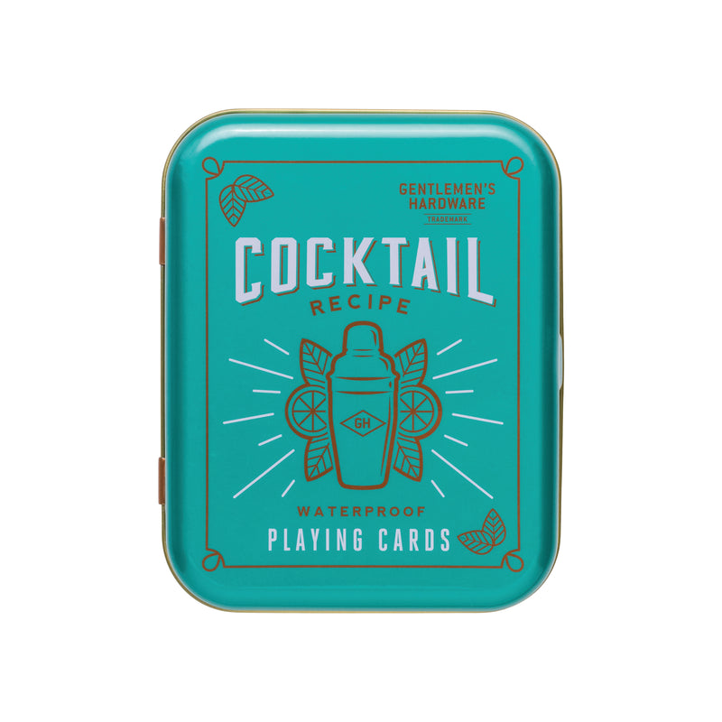 Gentlemens Hardware: Waterproof Playing Cards - Cocktail Recipe