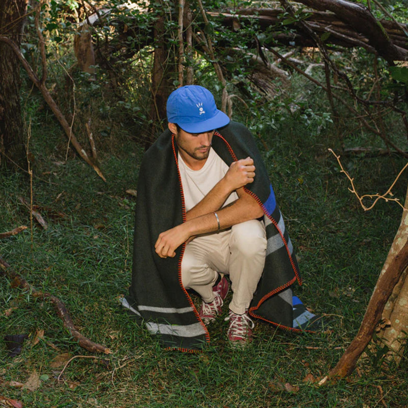 Ghost Outdoors: 5-Panel Hat - Blue Thunderbolt