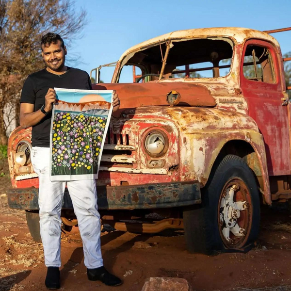 Helen Ansell: Tea Towel - Colours of Coalseam