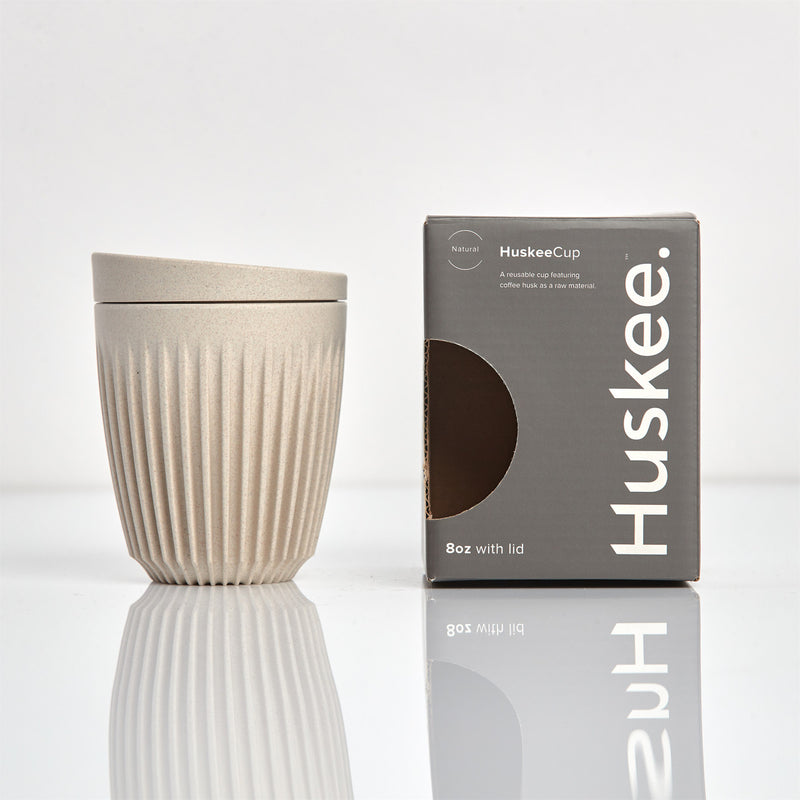 Huskee: 8oz Cup & Lid - Natural