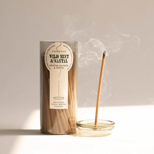 Paddywax: 100 Incense Sticks - Wild Mint & Santal