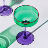 Kip & Co: Jaded Coupe/Margarita Glass 2P Set