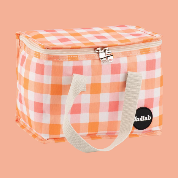 Kollab: Lunch Box Watermelon Peach Check