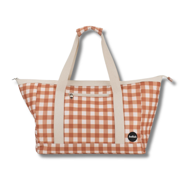 Kollab: Holiday Tote Bag - Clay Check