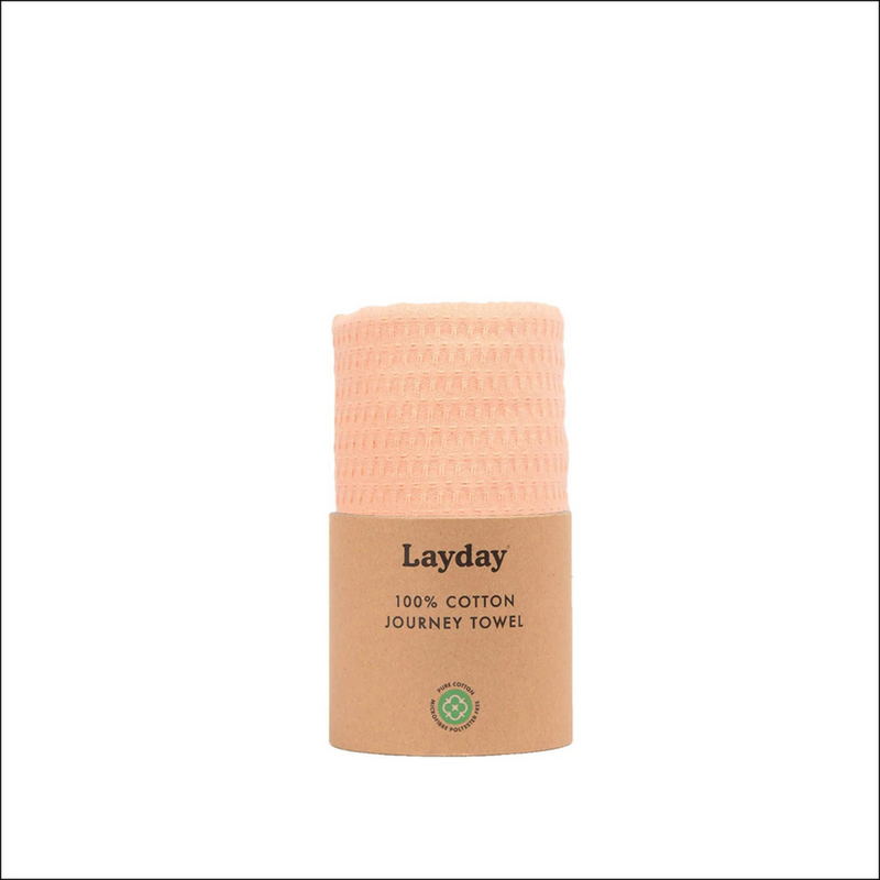 Layday: Rover Peach Waffle Cotton Towel