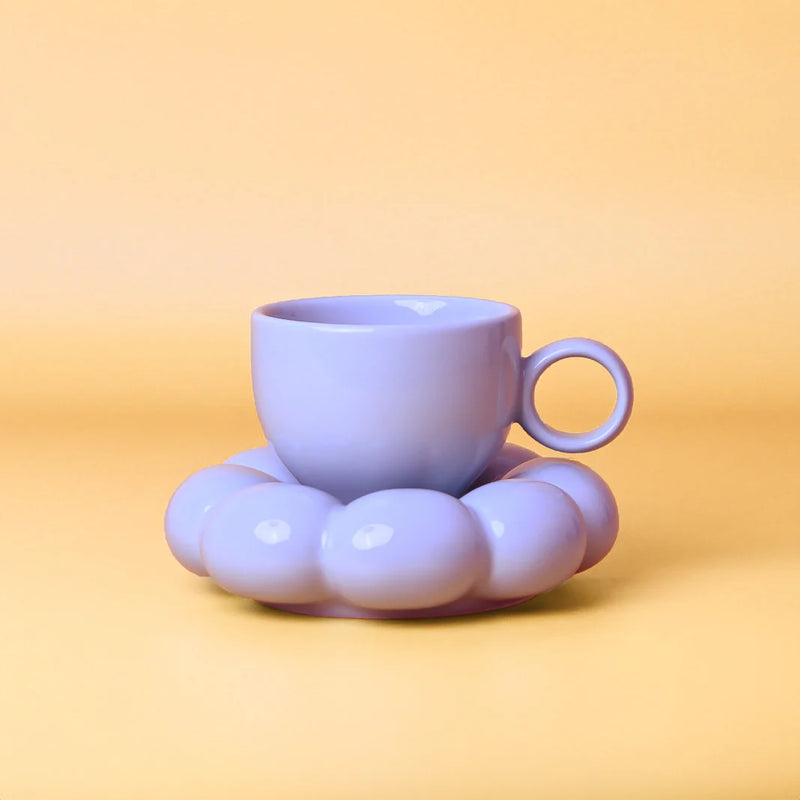 Sage & Cooper: Lottie Mug & Saucer - Purple