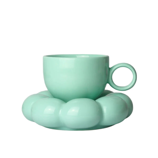 Sage & Cooper: Lottie Mug & Saucer - Blue