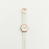 The Horse: Mini Original Watch - Rose Gold Case - White Dial - Milk