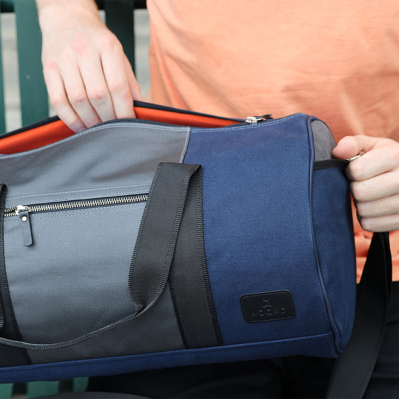 Noord: Melbourne Duffle - Cobalt/Grey