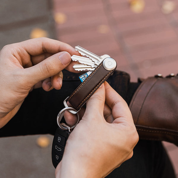 Orbitkey: Leather - Espresso/Brown