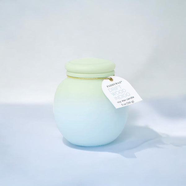 Paddy Wax: Orb Candle (5oz) - Driftwood Indigo (Blue/Green)