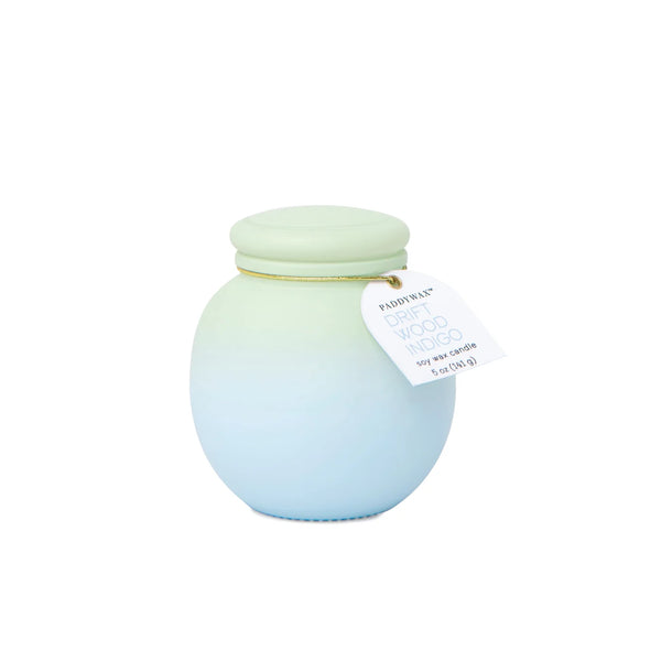 Paddy Wax: Orb Candle (5oz) - Driftwood Indigo (Blue/Green)