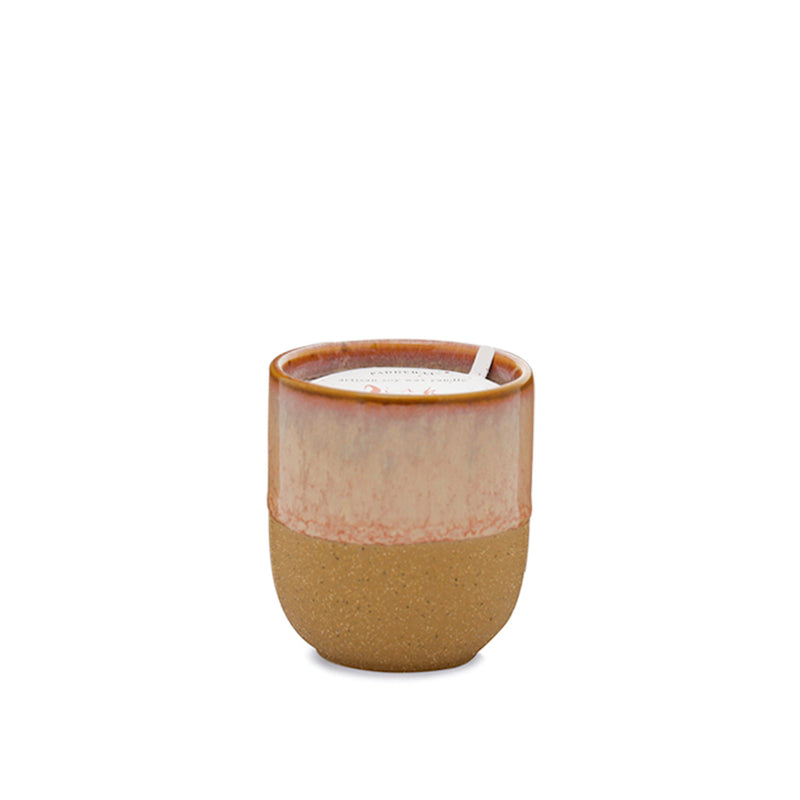 Paddywax: Kin Glazed Ceramic Candle - Pink Opal & Persimmon