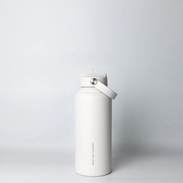 Sage & Cooper: Insulated 1L Drink Bottle - Stone