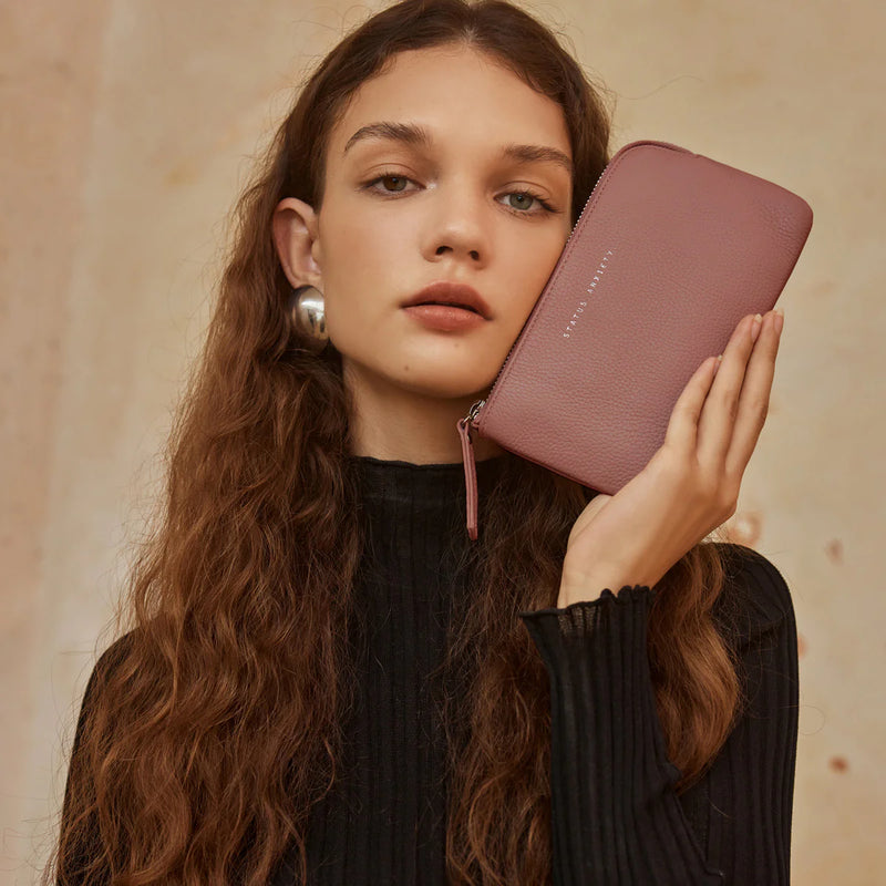 Status Anxiety: Smoke and Mirrors Wallet- Dusty Rose