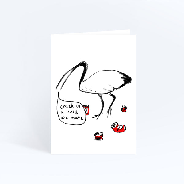 Sunpatch Society: Greeting Card - Chill Ibis / Chuck Us A Cold One Mate