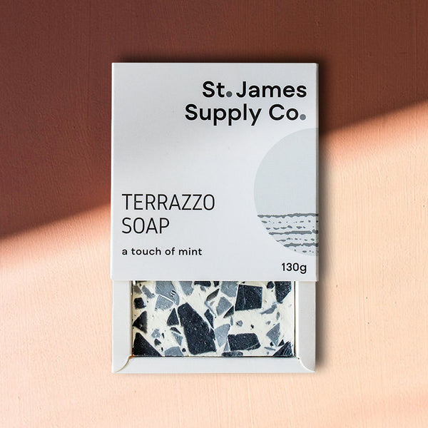 St James: Terrazzo Soap Bar - Black