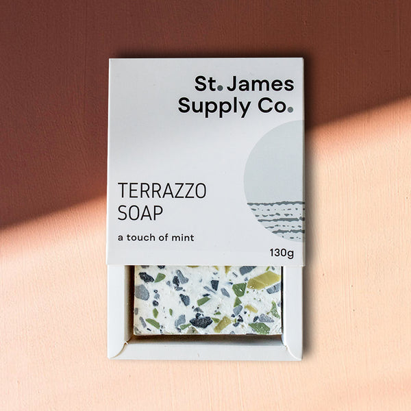 St James: Terrazzo Soap Bar - Mint