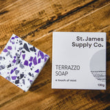 St James: Terrazzo Soap Bar - Violet