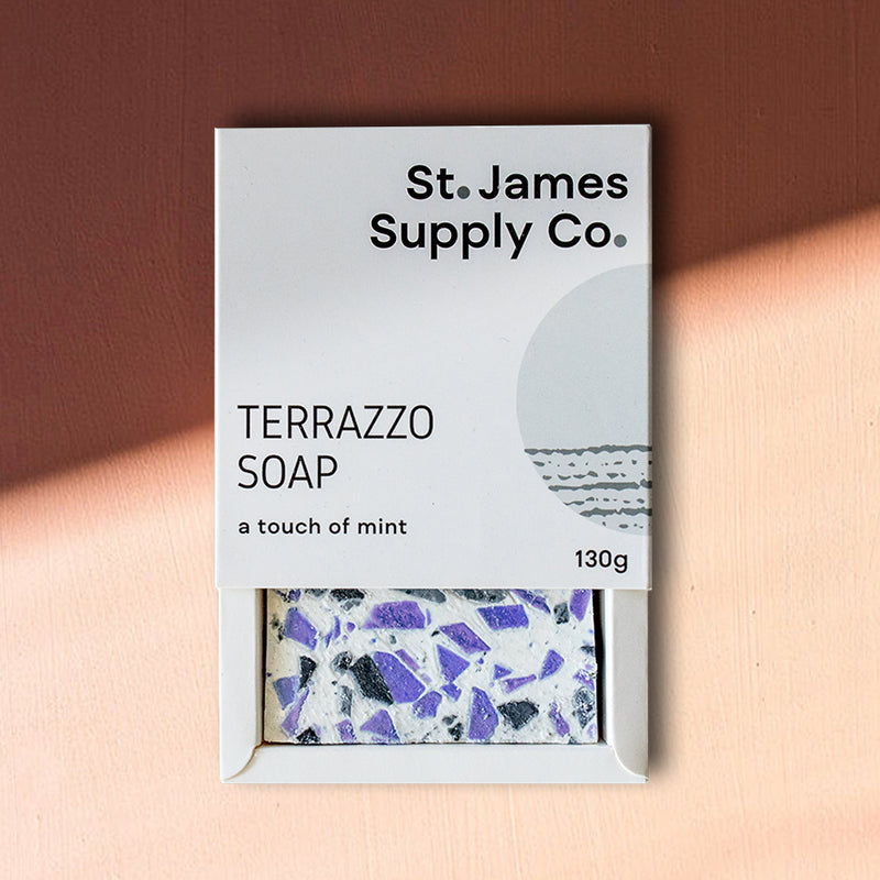 St James: Terrazzo Soap Bar - Violet