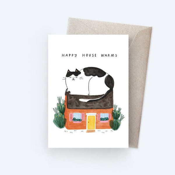 Sunpatch Society: Greeting Card - Happy House Warms Cat