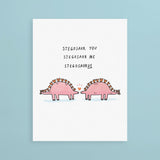 Sunpatch Society: Greeting Card - Stegosaurus Love