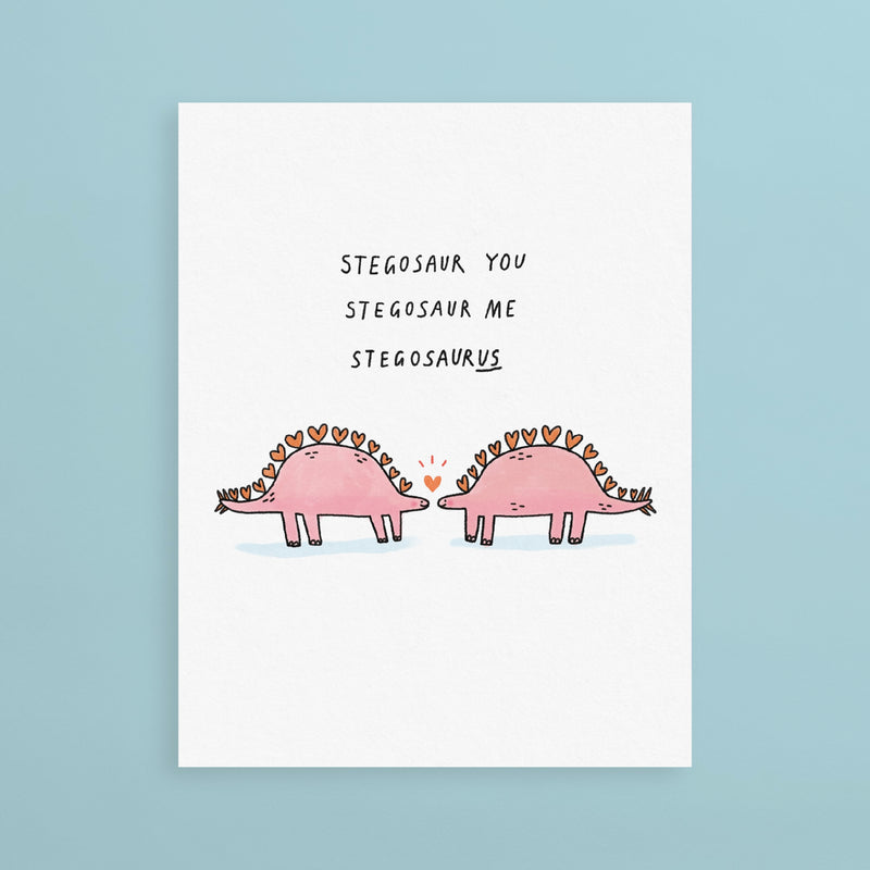 Sunpatch Society: Greeting Card - Stegosaurus Love