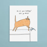 Sunpatch Society: Birthday Card - Lets Go Wild Cat Birthday