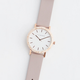 The Horse: Resin Watch - Peach Speckle Nougat -White Rose Gold-Blush Band