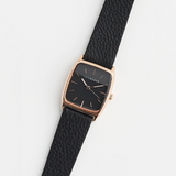 The Horse: Dress Watch - Rose Gold - Black Dial - Black