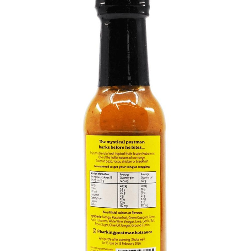 Barking Postman: Habanero Mango Passion Hot Sauce 150ml