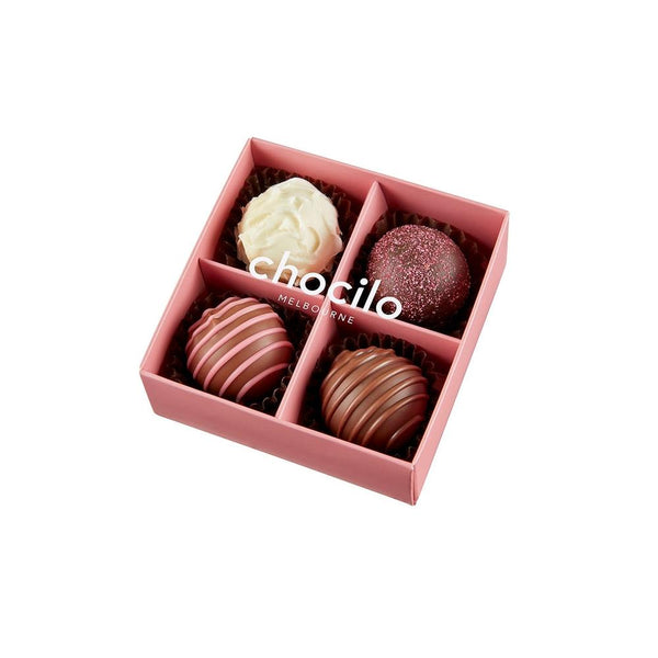 Chocilo: 4 Pack Truffle Chocolate Assortment Gift Box (50g)