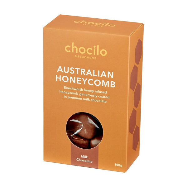 Chocilo: Australian Honeycomb in Milk Chocolate Gift Box (140g)