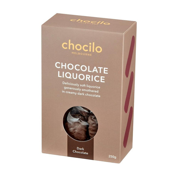 Chocilo: Liquorice In Dark Chocolate Gift Box (250g)