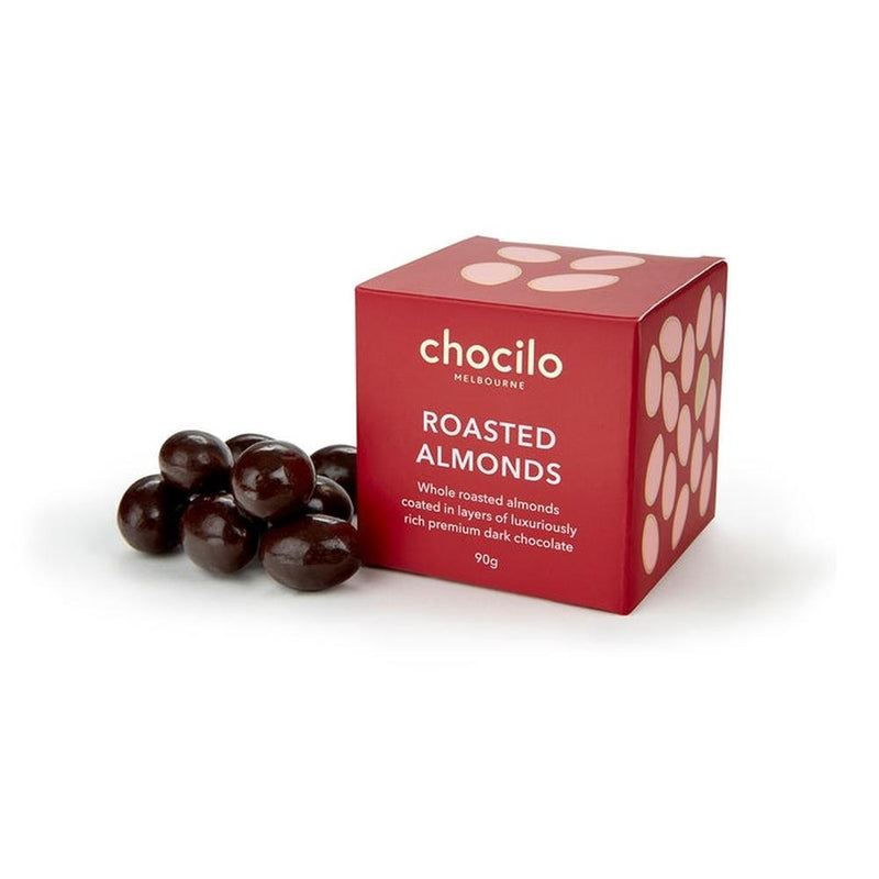 Chocilo: Roasted Almonds in Dark Chocolate Cube (90g)