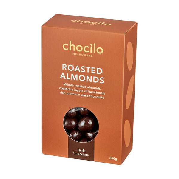 Chocilo: Roasted Almonds in Dark Chocolate Gift Box (250g)