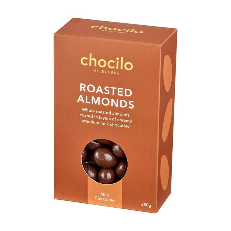 Chocilo: Roasted Almonds in Milk Chocolate Gift Box (250g)