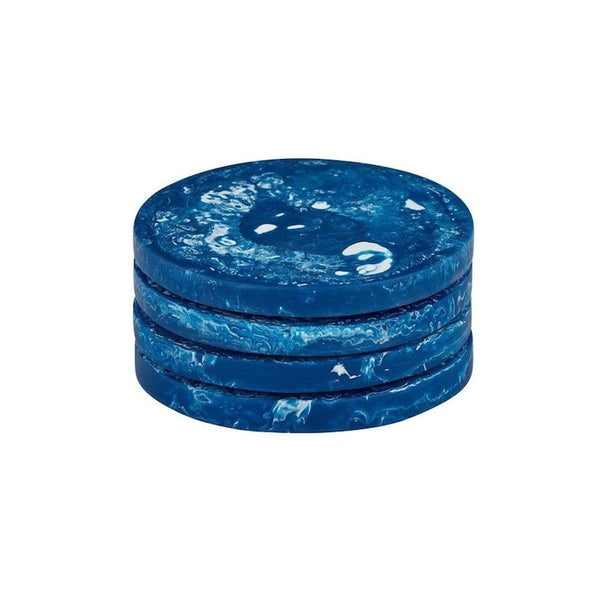 Coast to Coast: Kip S/4 Resin Coasters 10cm Cobalt