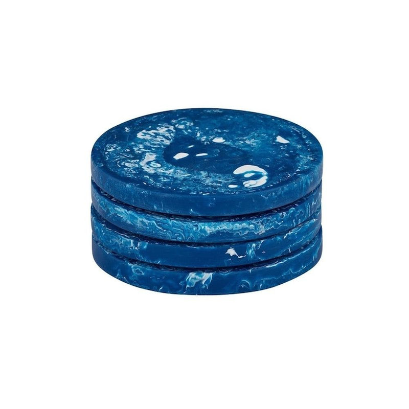 Coast to Coast: Kip S/4 Resin Coasters 10cm Cobalt